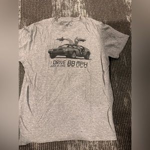 Back To The Future, gray tshirt, size large